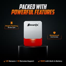 Wireless Siren With Light & Backup (small) thumbnail 3