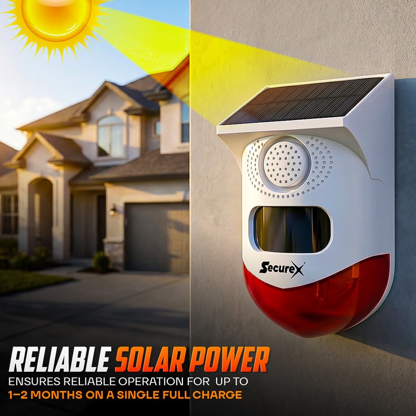 Outdoor Solar PIR Motion Alarm — view 2