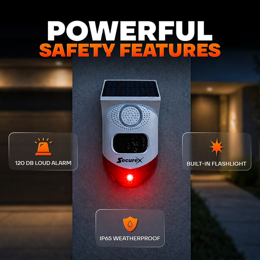 Outdoor Solar PIR Motion Alarm — view 4
