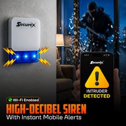 Wi-Fi Wireless Siren With Light & Backup (small) thumbnail 2